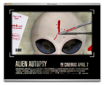 Website for Alien Autopsy