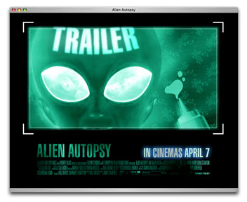 Website for Alien Autopsy