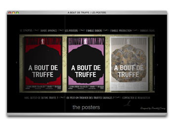 Website for A Bout de Truffe