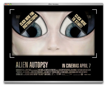 Website for Alien Autopsy