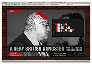 Website for A Very British Gangster