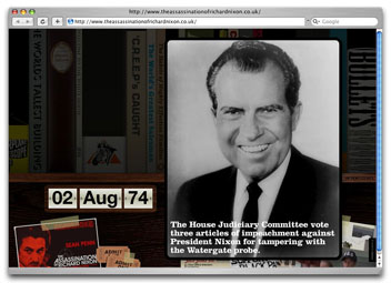 Website for The Assassination of Richard Nixon